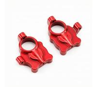 Ioensy Braccio Sterzo Auto in Metallo per Modellismo RC Fuoristrada Ricambio Scatola Sterzo per Assale Anteriore Accessorio di Controllo per Auto, Rosso