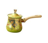 Ioensy Caffettiera, Pentola per Sciogliere Il Caffè, Comodo Manico con Coperchio, Facile Da Pulire, Utensili Da Cucina, Teiera, Caffè, Scaldalatte, Verde, 720 Ml