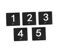 Ioensy Cartelli per Aule D'esame con Numeri Da 1 a 5, Comodi, Portatili, Robusti, in Braille