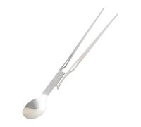 Ioensy Cucchiaio per Degustazione, Pinzette, Pinze per Servire, Barbecue, Casa, Acciaio Inossidabile, Strumento Da Chef