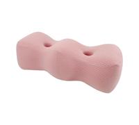 Ioensy Cuscino Elevazione Gambe Ergonomico con Design Curvo E Scanalature Ondulate Supporto per Ginocchia Caviglie E Piedi Rivestimento in Tessuto Morbido Im, Rosa