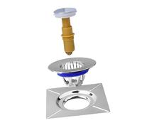 Ioensy Design Dello Scarico a Pavimento, Resistente Agli Odori, Scarico Doccia Quadrato, Scarico Rapido, Pressa per Il Piede, Filtro per WC