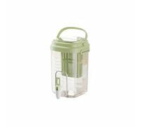 Ioensy Dispenser per Bevande Contenitore Caraffa Erogatore Brocca con Filtro Integrato E Maniglia Resistente Rubinetto a Prova di Perdita Design Sottile per, Verde