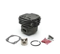 Ioensy Gruppo Cilindro Completo 48mm con Pistone Spinotto Fascia E Guarnizione per Motosega 365 372XP Pezzo di Ricambio per Riparazione Utensili da Giardino, Bocca Quadrata