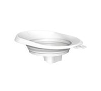 Ioensy Machine Imbuto Guida Liquidi Silicone Alimentare Compatibile con Granitore Sorbettiera con Paraschizzi Largo Flessibile Termoresistente Pieghevole Appendibile Adatto a, Bianco