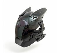 Ioensy Maschera Led Maschera Maschera Meccanica Maschera Luminosa in PC Resistente con Cinghia Regolabile E Imbottitura Incluso, Corno Base