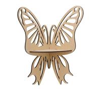 Ioensy Mensola Angolare a Forma di Farfalla, Scaffale Portaoggetti in Legno, Decorazione Semplice per Angolo Della Parete, Ideale per Dormitorio, Casa E, Style a