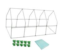 Ioensy Mini Serra Portatile Serra Piccola Serra da Giardino Casa Calda Protezione Piante Materiale PP Adatta per Crescita Fiori Orto Terrazzo Balcone, 100x200 Cm