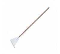 Ioensy Rastrello per Giardino in Plastica con Manico in Legno di Pioppo per Raccolta Foglie E Detriti Adatto per Agricoltura E Paesaggistica , White , 1.4M Poplar Handle