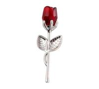 Ioensy Rosa di Fiore Bouquet Soprammobile Regalo Stile Minimalista per Un Tocco di Raffinatezza Adatto per Arredamento Tavolo Soggiorno E Ufficio, Rosso