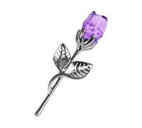 Ioensy Rosa di Fiore Bouquet Soprammobile Regalo Stile Minimalista per Un Tocco di Raffinatezza Adatto per Arredamento Tavolo Soggiorno E Ufficio, Viola