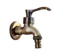 Ioensy Rubinetto per Bagno, Rubinetto a Parete, Rubinetto per Lavatrice, Rubinetto Integrato per Acqua Fredda, a Prova di Perdite, Adatto per Bagno Domestico, Bronzo