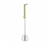Ioensy Sbattitore per Uova Frusta Manuale Frullino Miscelatore Frullatore a Mano Acciaio Inossidabile 304 a Spinta Senza Manico Ergonomico Adatto per Cucina Preparazioni Veloci Campeggio, Verde, L