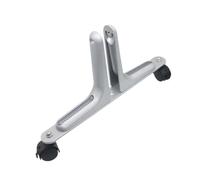 Ioensy Screen Holder Supporto per Separé Divisorio con Ruote Mobili in Acciaio Spesso Base Regolabile E Piedi di Sostegno Resistente Adatto per Ospedale Scuo, Argento