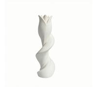 Ioensy Scultura a Forma Vasiforme Moderno Vaso Scultoreo Originale Oggetto Decorativo per del Design, Libreria, Bianco