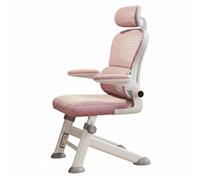 Ioensy Sedia da Studio per Bambini Sedia Poltroncina Seggiolina Sgabello con Schienale Ergonomico Alto Seduta Traspirante in Rete Braccioli Alzabili Telaio, Verde, Telaio Bianco