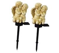Ioensy Set di 2 Luci Giardino con per Esterni, Ideali per Decorare E Percorsi, Coppia Angelo