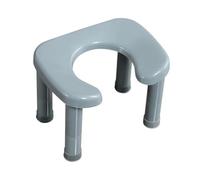 Ioensy Sgabello per WC Da Bagno, Sgabello Semplice, Antiscivolo E Resistente, Sgabello Compatto per WC, Gray L