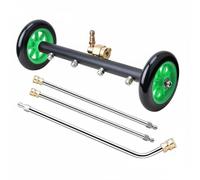 Ioensy Sottoscocca Auto Accessorio Idropulitrice Spazzola Acqua Carrello nte Alluminio Raccordo Rapido 1/4 Pollice Pressione Elevata per Residui Stradali, Verde, Non Rimovibile