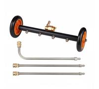 Ioensy Sottoscocca Auto Accessorio Idropulitrice Spazzola Acqua Carrello nte Alluminio Raccordo Rapido 1/4 Pollice Pressione Elevata per Residui Stradali, Arancione, Non Staccabile