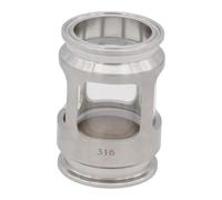 Ioensy Specchio di Osservazione Triangolare con Morsetto per a Bolla per Bicchieri Da Birra, Facile Installazione, 2"TC 64 Mm 1,87"ID 3,65&