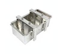 Ioensy Stampino Carne Formatore Acciaio Inox Resistente Pressa Regolabile Molla Efficiente Superficie Facile Pulizia Adatto a Preparazioni Gastronomiche E Domestiche, 3KG, Removable Bottom