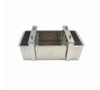 Ioensy Stampino Carne Formatore Acciaio Inox Resistente Pressa Regolabile Molla Efficiente Superficie Facile Pulizia Adatto a Preparazioni Gastronomiche E Domestiche, 4KG, Fixed Bottom
