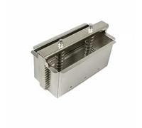 Ioensy Stampino Carne Formatore Acciaio Inox Resistente Pressa Regolabile Molla Efficiente Superficie Facile Pulizia Adatto a Preparazioni Gastronomiche E Domestiche, 1.5KG, Removable Bottom