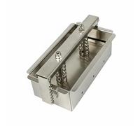 Ioensy Stampino Carne Formatore Acciaio Inox Resistente Pressa Regolabile Molla Efficiente Superficie Facile Pulizia Adatto a Preparazioni Gastronomiche E Domestiche, 1KG, Fixed Bottom