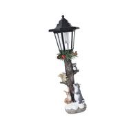 Ioensy Statua di Animale Luce Decorativa da Esterno Lampada in Resina Figura da Collezione con Pannello Solare Ad Alta Efficienza Adatta per Regali Originali, Cane E Coniglio