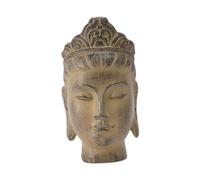 Ioensy Statuetta a Forma di Testa di Buddha per La Decorazione Della Casa E Come Idea Regalo, Giallo Chiaro