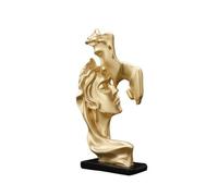 Ioensy Statuetta | Base Rettangolare Stabile, Statua con Abbraccio, Romantico, Statuetta Decorativa da Appoggio, per Mensola, Ingresso, Oro