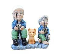 Ioensy Statuette da Pesca, Statua da Pesca, Regali per Il Cortile per La Festa del papà O Compleanni, Ornamenti da Pesca per Padre E Figlio