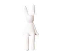 Ioensy Statuette in Ceramica Sedute, Creative, Leggere E Moderne, Ornamenti Da Tavolo, Statuette, Sculture di Animali per Mensole, White M