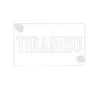 Ioensy Stencil per Decorazioni per Torte, Strumento per La Cottura, Modello per Stencil Tiramisù per Biscotti di Compleanno, Tiramisù