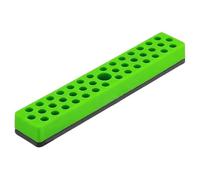 Ioensy Supporto per Punte Esagonali Da 1/4" con 43 Scomparti, Versatile, 18 × 3,1 Cm, Verde