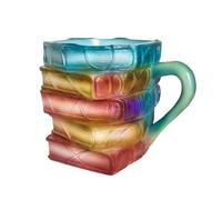 Ioensy Tazza da caffè Boccale del Lettore Tazza da Romanzo Tazza Libreria con Estetica Artistica di Libri Dipinti a Mano Adatta per Pausa caffè E Studenti, Style B