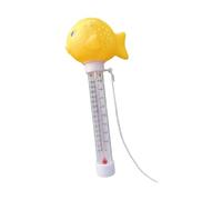 Ioensy Termometro Galleggiante Temperatura Acqua Piscina Forma Pesce Lettura Chiara Plastica Resistente Adatto per Bambini Vasca da Bagno Piscina Acquario Gi, Giallo