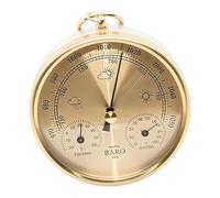 Ioensy Termometro Igrometro 3 in 1, Multifunzione, Da Parete, Preciso, Ideale per Camera Da Letto, Soggiorno E Ufficio, Oro