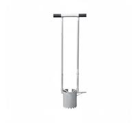 Ioensy Trapiantatore Manuale da Giardino Trapiantatore Piantabulbi Digger Seminatore Asta Lunga in Acciaio Zincato per Trapianto Rapido Senza Piegarsi con, 12CM