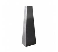 Ioensy Vaso Minimalista in Acciaio Spazzolato Elegante Vaso a Rettangolare con Base Piatta Stabile Contenitore Floreale per Ingresso, 3.5x6.5x22cm