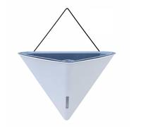 Ioensy Vaso Sospeso Auto-Irrigante | Indipendente, Vaso da Parete con Riserva d'Acqua, per Balcone, Bianco, Stile D