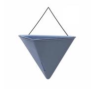 Ioensy Vaso Sospeso Auto-Irrigante | Indipendente, Vaso da Parete con Riserva d'Acqua, per Balcone, Grigio, Stile D