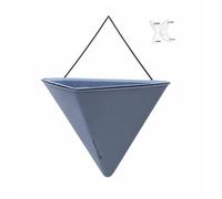 Ioensy Vaso Sospeso Auto-Irrigante | Indipendente, Vaso da Parete con Riserva d'Acqua, per Balcone, Grigio, Stile C