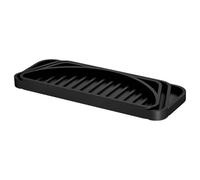 Ioensy Vassoio Antigoccia in Silicone Tappetino Scolapiatti Sottobicchiere Sottovasca Materiale Alimentare Morbido E Resistente Tagliabile per Frigorifero E Dispenser Adatto per Cucina, Nero
