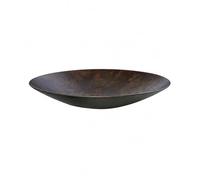 Ioensy Vassoio Decorativo in Ottone Antico Elegante Vassoio con Bordo Rialzato Compatto Centrotavola per Tavolo da Pranzo, Piccola