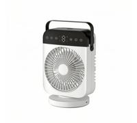 Ioensy Ventilatore Nebulizzatore da Tavolo Ventola da Scrivania Raffrescatore Umidificatore con Display Led Controllo Touch E Base Antiscivolo in Usb 5v