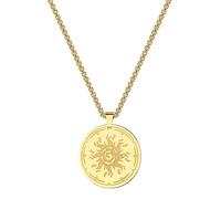 IOETSEUT Collane da Uomo Gotico Sole Fuoco Ciondolo Sunshine Collana Donna Uomo Luce Power Talismano Gioielli Portafortuna Buon Amico Amicizia Ciondolo Il Regalo