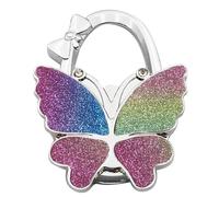 IOEUIWP 1pc portatile farfalla-bowknot borsa da tavolo gancio multifunzione pieghevole donna con fibbia for appendere(Color1)