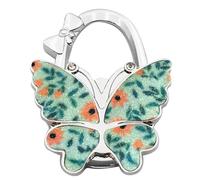 IOEUIWP 1pc portatile farfalla-bowknot borsa da tavolo gancio multifunzione pieghevole donna con fibbia for appendere(Color13)